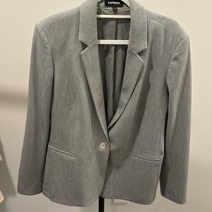 Express Gray Blazer